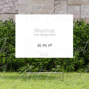 Horizontal Yard Sign Mockup