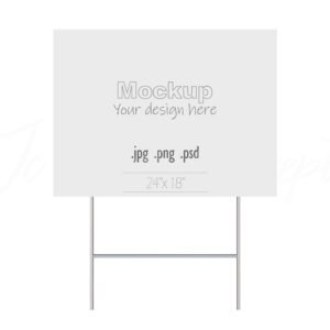 Yard Sign Mockup Horizontal