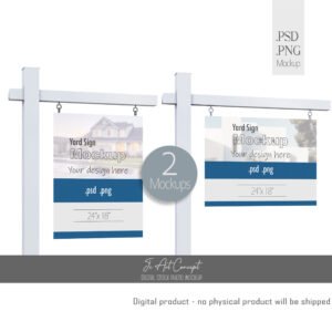 Yard Sign Sale Mockup