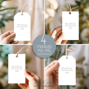 Gift Tag Mockup